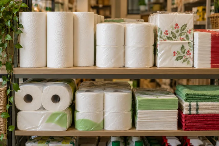 Rotoli di carta e articoli monouso per la casa